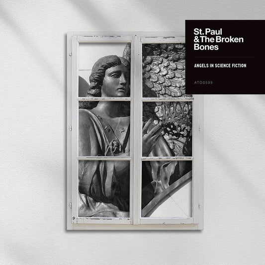 the album cover for St. Paul & The Broken Bones - Angels In Science Fiction [Indie Exclusive Limited Edition Black & White LP]