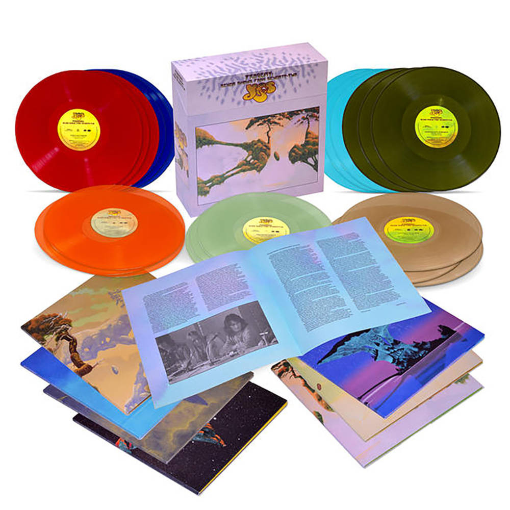the album cover for Yes - Progeny: Seven Shows From Seventy-Two (Live) [Indie Exclusive Limited Edition Box Set]