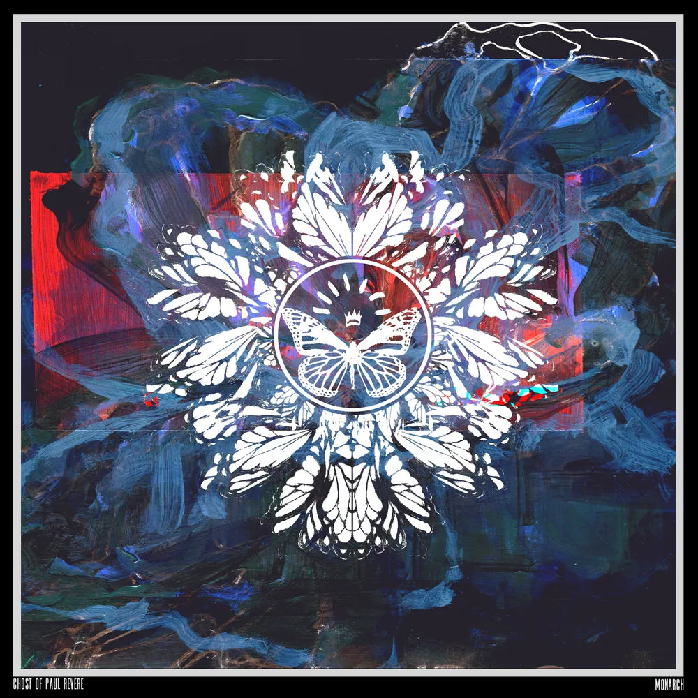the album cover for The Ghost of Paul Revere - Monarch [Indie Exclusive Limited Edition Splatter LP]