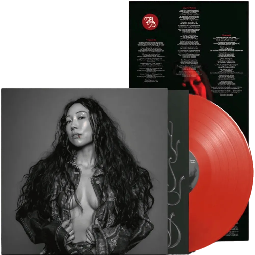 the album cover for Sasami - Blood On The Silver Screen [Indie Exclusive Blood Red LP]
