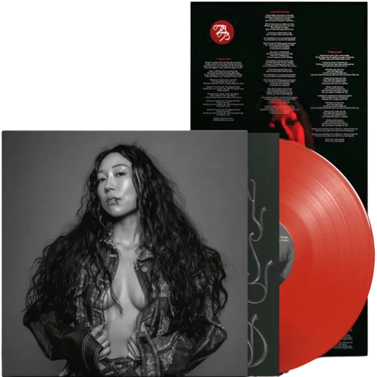 the album cover for Sasami - Blood On The Silver Screen [Indie Exclusive Blood Red LP]