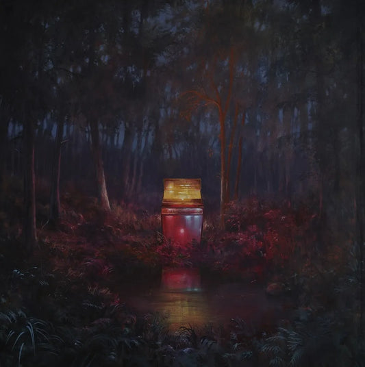 the album cover for Lord Huron - The Cosmic Selector Vol. 1  [ Indie Exclusive Glow-In-The-Dark Splatter 2 LP]