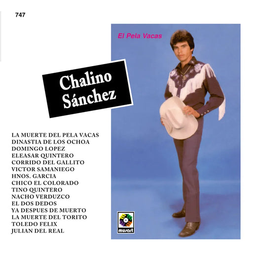 the album cover for Chalino Sanchez - El Pela Vacas (Remastered 2025) [CD]