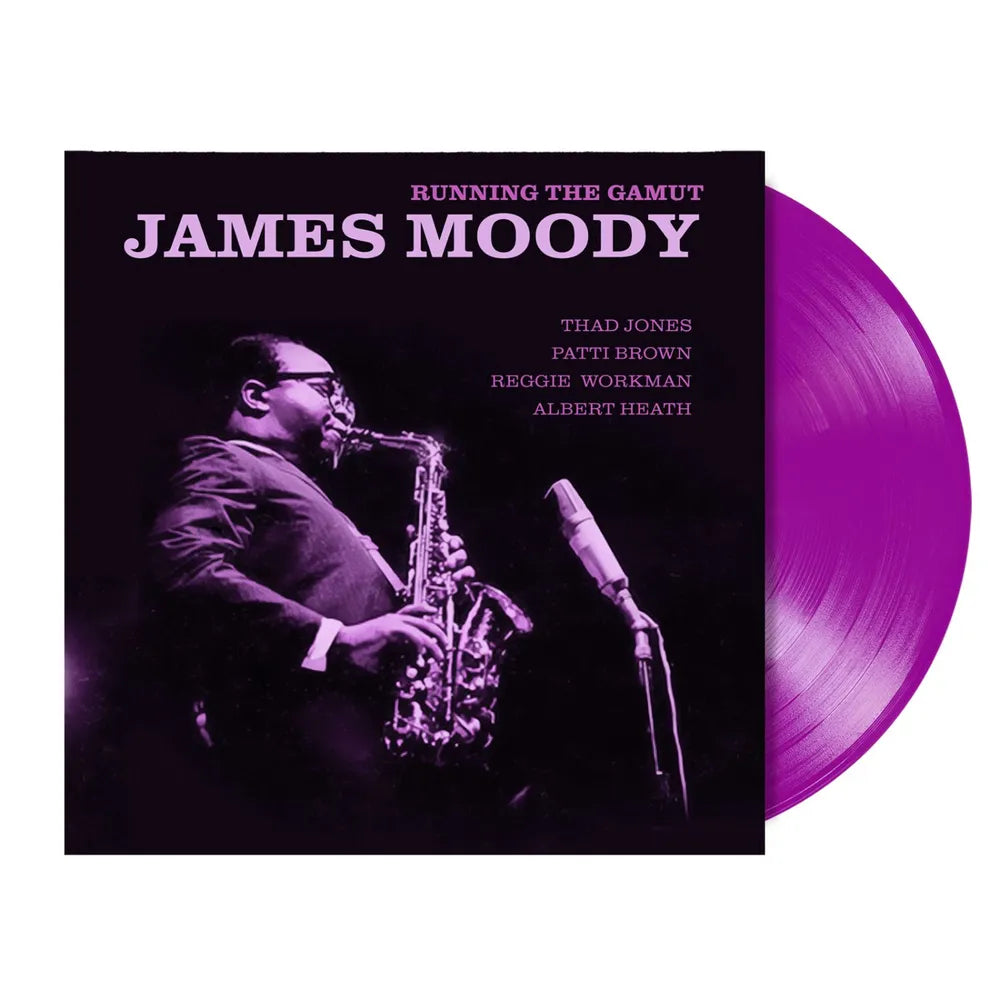 the album cover for James Moody - Running The Gamut -  [Indie Exclusive Purple LP]