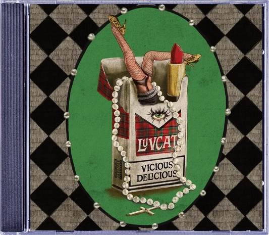 the album cover for Luvcat - Vicious Delicious
