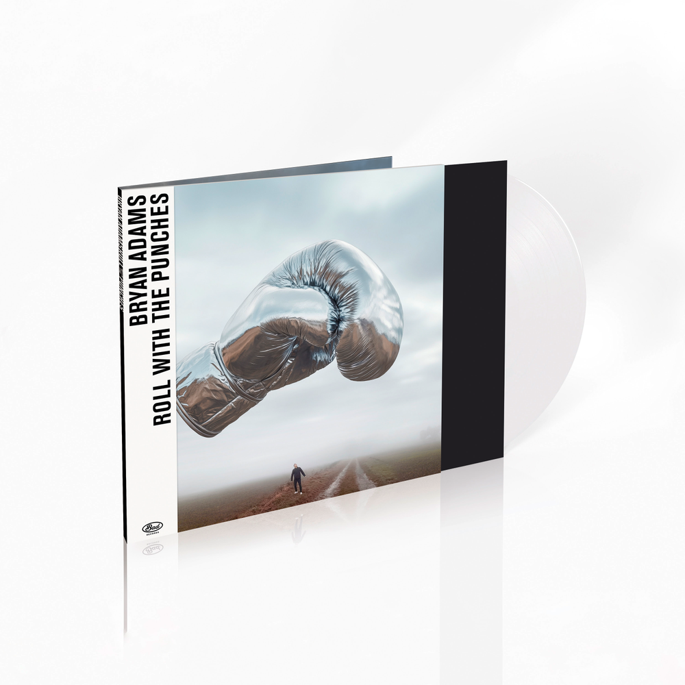 the album cover for Bryan Adams - Roll With The Punches [Indie Exclusive White Vinyl]