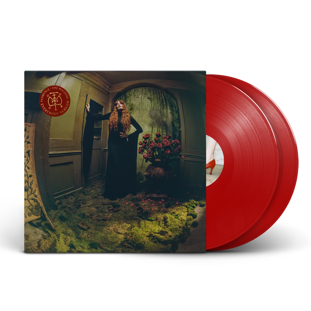 the album cover for Florence + The Machine  - Everybody Scream [Indie Exclusive Translucent Red 2LP]
