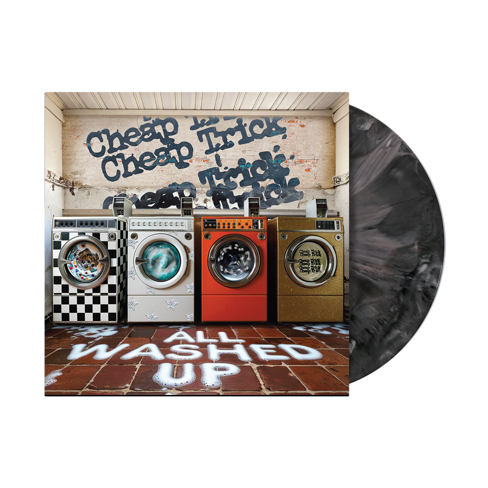 the album cover for Cheap Trick - All Washed Up [Graphite Marble LP]
