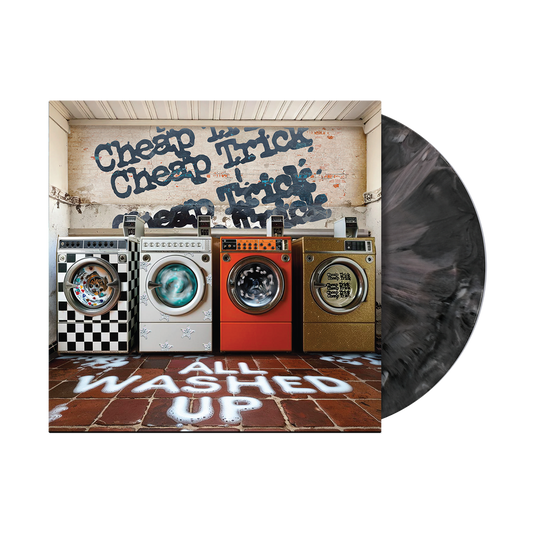 the album cover for Cheap Trick - All Washed Up [Graphite Marble LP]