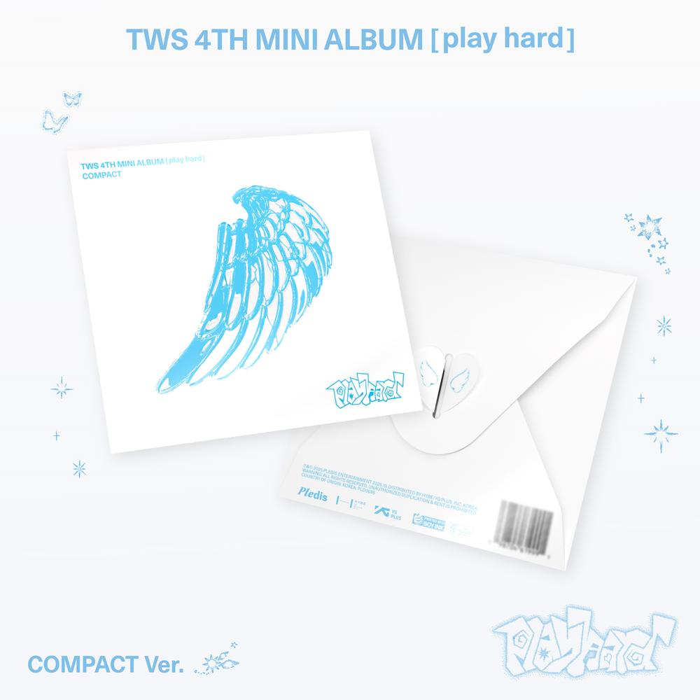 the album cover for TWS - Tws 4th Mini Album 'Play Hard' [Compact Ver.]