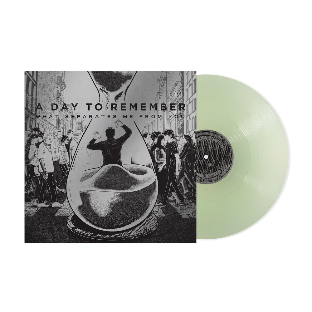 the album cover for A Day To Remember - What Separates Me From You (15th Anniversary) -  [Transparent Sea Glass vinyl]