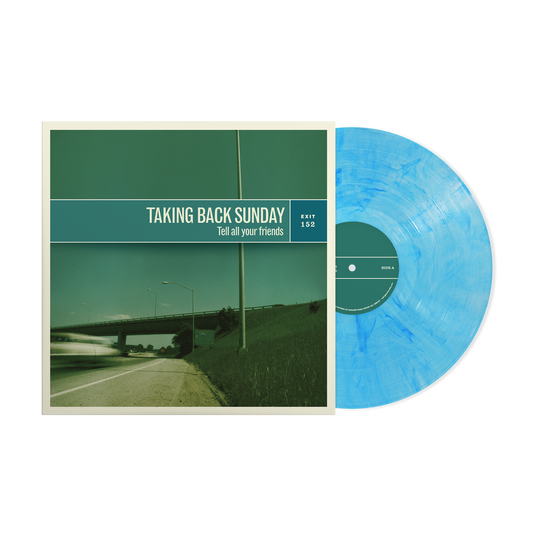 the album cover for Taking Back Sunday - Tell All Your Friends -  [Indie Exclusive Maelstrom LP]