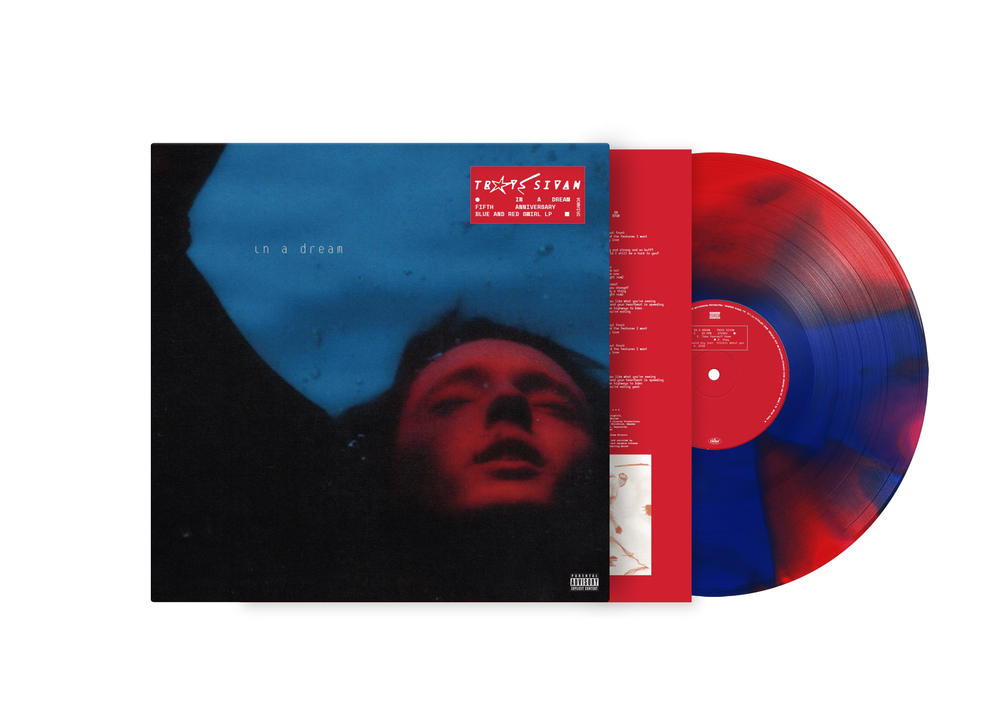 the album cover for Troye Sivan - In A Dream (5 Year Anniversary) [Red/Blue Swirl 12" EP]