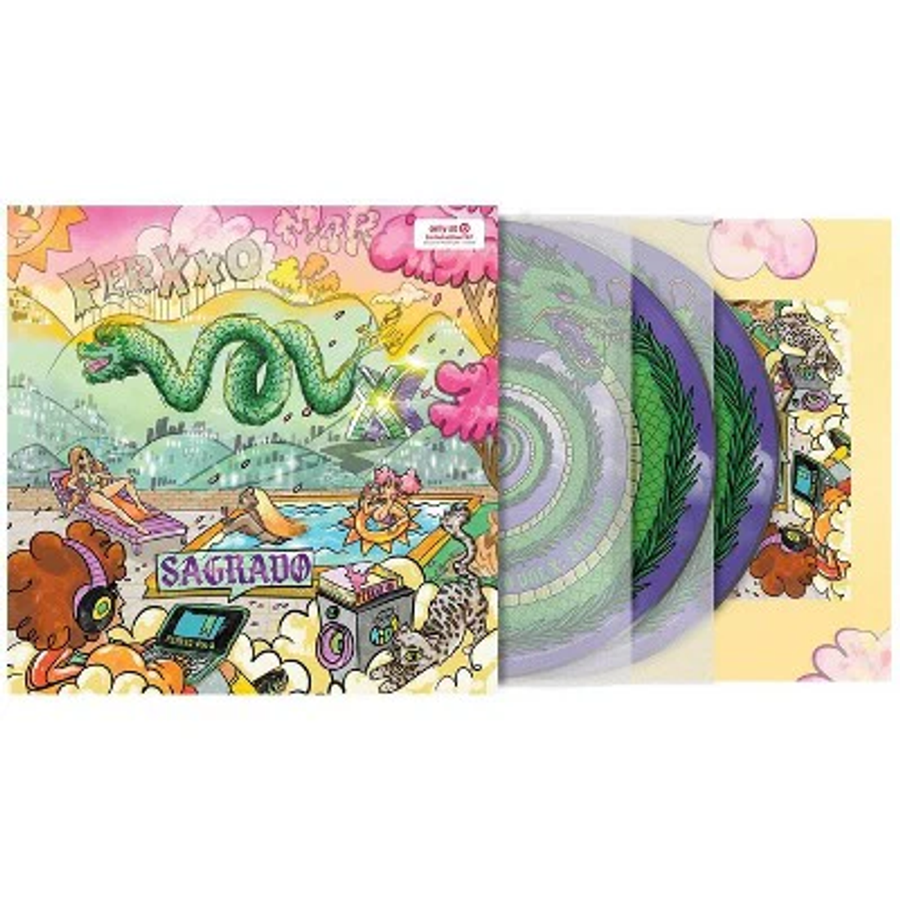 the album cover for Feid - Ferxxo Vol X: Sagrado [Purple Marble]