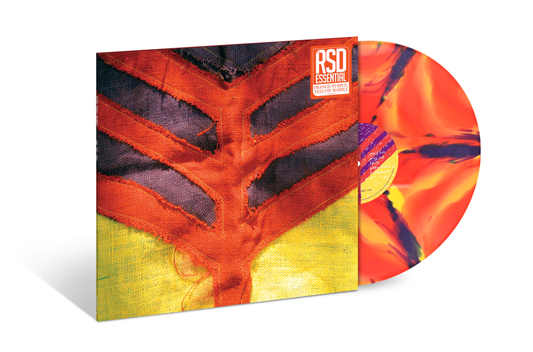 the album cover for Yeah Yeah Yeahs - Show Your Bones [RSD Essentials Orange, Yellow & Purple Marble]