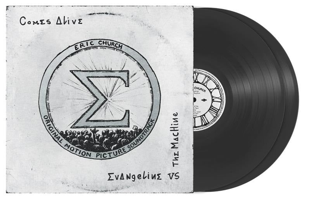 the album cover for Eric Church - Evangeline Vs. The Machine Comes Alive