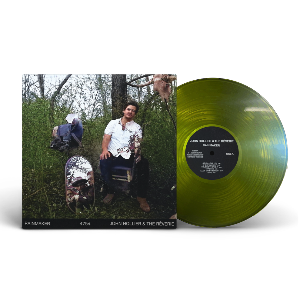 the album cover for John Hollier & The Reverie - Rainmaker [Translucent Green]