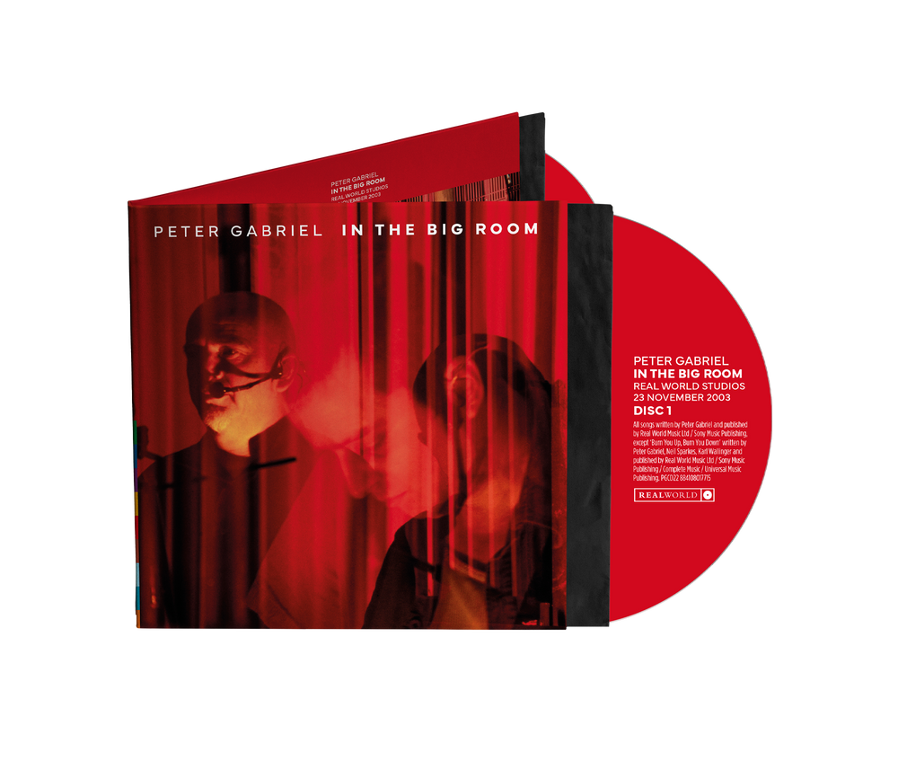 the album cover for Peter Gabriel - In The Big Room