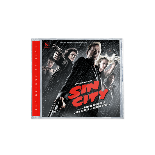 the album cover for Graeme Revell, John Debney & Robert Rodriguez - Sin City - Original Motion Picture Soundtrack [Deluxe]