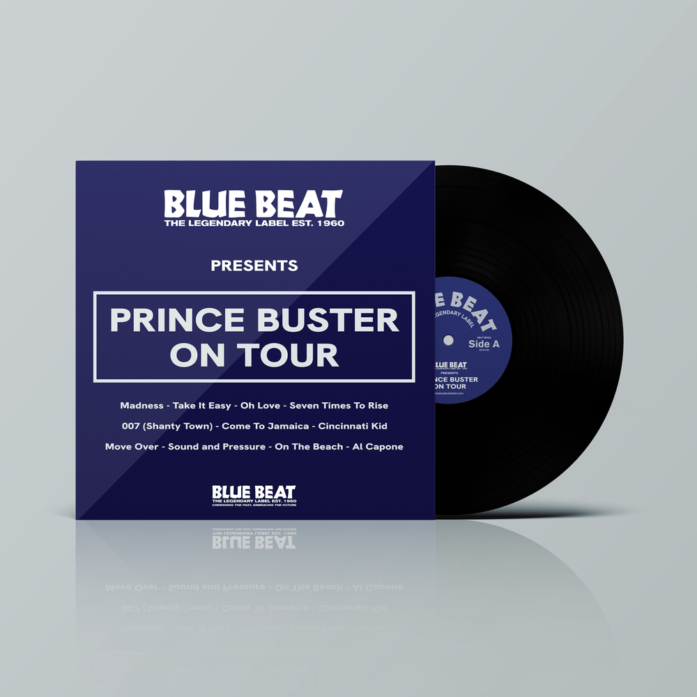 the album cover for Prince Buster - THE BLUE BEAT LABEL Presents PRINCE BUSTER ON TOUR [RSD 2026]