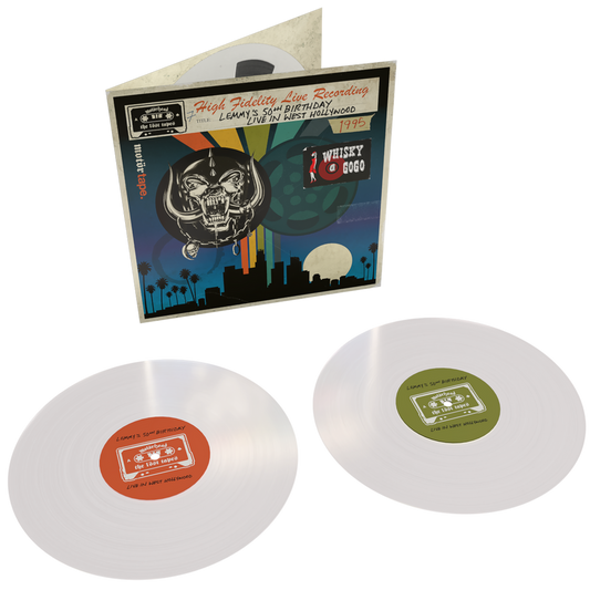 the album cover for Unknown Artist - The Lost Tapes, Vol. 7 (Lemmy's 50th Birthday, Live in West Hollywood, 1995) [RSD 2026]