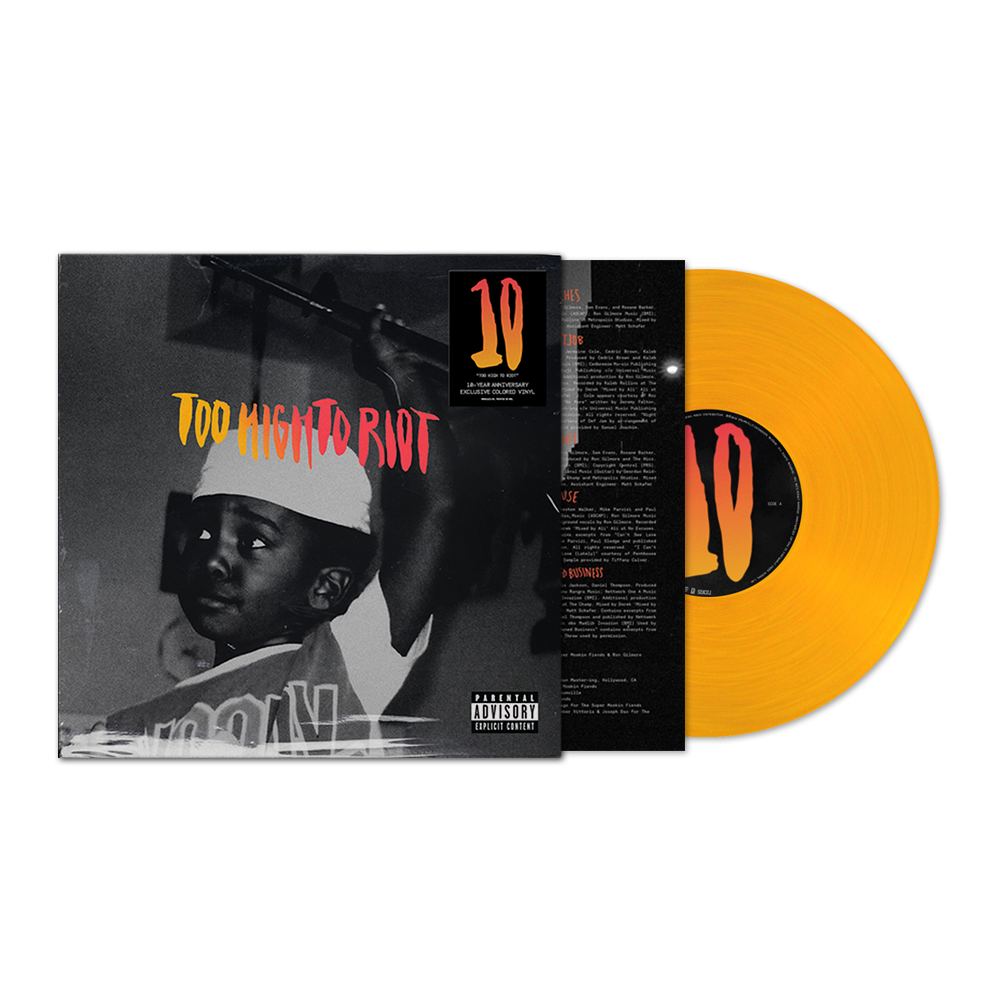 the album cover for Bas - Too High To Riot (10-Year Anniversary) [Sunset Glass]