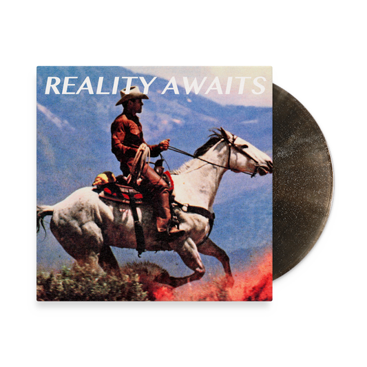 the album cover for The Strokes - Reality Awaits [Indie Exclusive Black Ice Glitter]