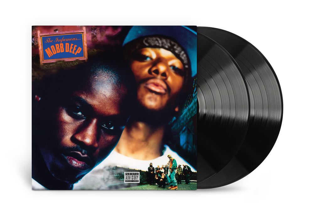 the album cover for Mobb Deep - The Infamous