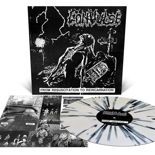 the album cover for Convulse - From Resuscitation To Reincarnation: The Early Years [White with Splatter]