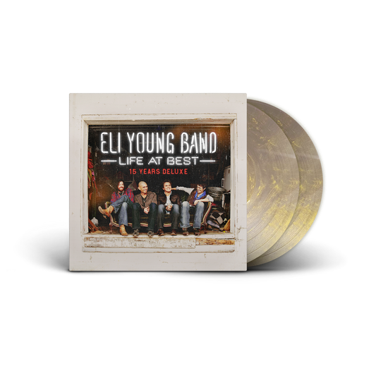 the album cover for Eli Young Band - Life At Best - 15 Years Deluxe [Gold Dust Swirl]