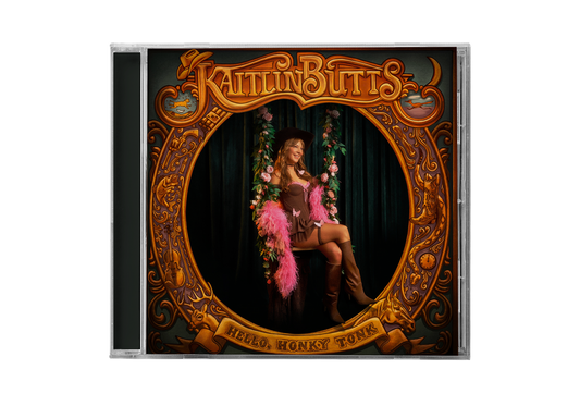 the album cover for Kaitlin Butts - Hello, Honky Tonk