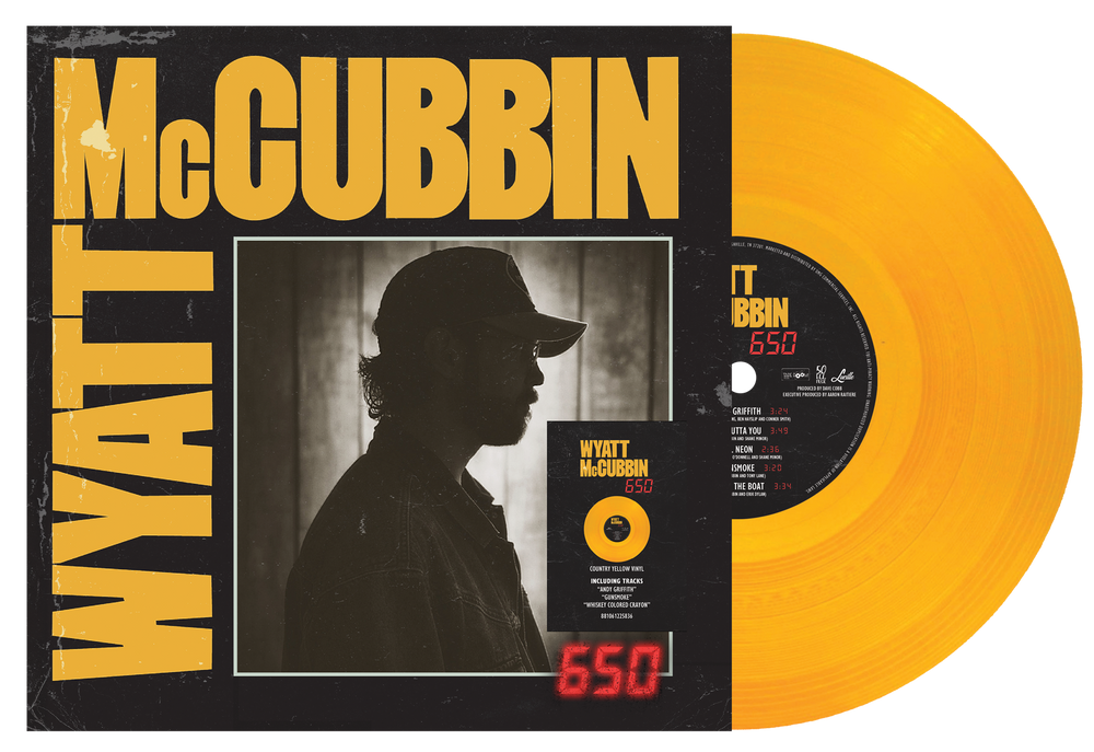 the album cover for Wyatt McCubbin - 650 [Country Yellow]