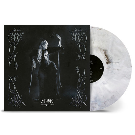 the album cover for Eivor - Tungl [Indie Exclusive White / Black Marbled]