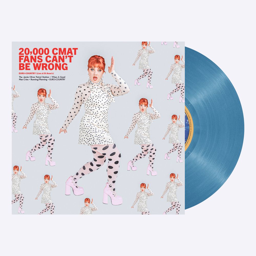 the album cover for CMAT - Euro-Country - Live at St Anne's [Transparent Blue]