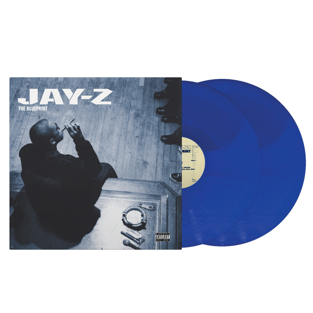the album cover for Jay-Z - The Blueprint - 25th Anniversary [Cobalt Blue 2LP]