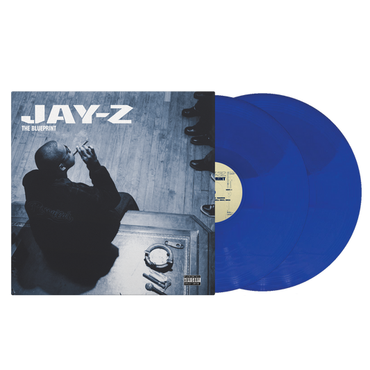 the album cover for Jay-Z - The Blueprint - 25th Anniversary [Cobalt Blue 2LP]