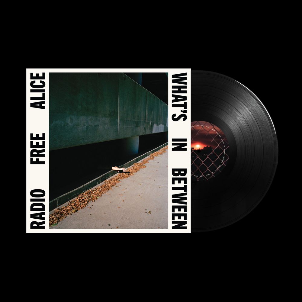 the album cover for Radio Free Alice - What's In Between [Black]