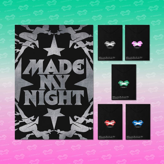 the album cover for LE SSERAFIM - Made My Night [Compact Ver]