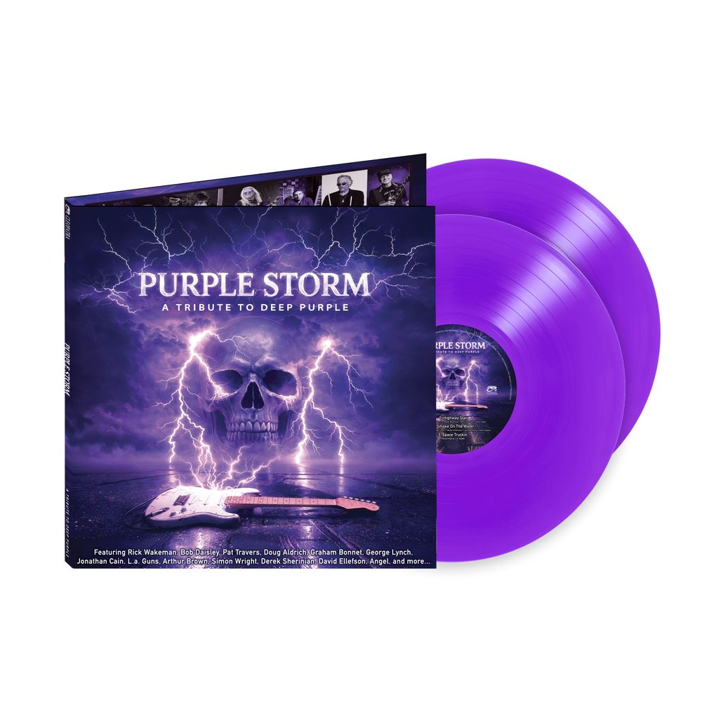 the album cover for Various Artists - Purple Storm - A Tribute to Deep Purple [Purple]
