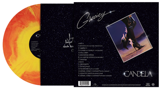 the album cover for Greeicy - CANDELA [Galaxy Fire LP]
