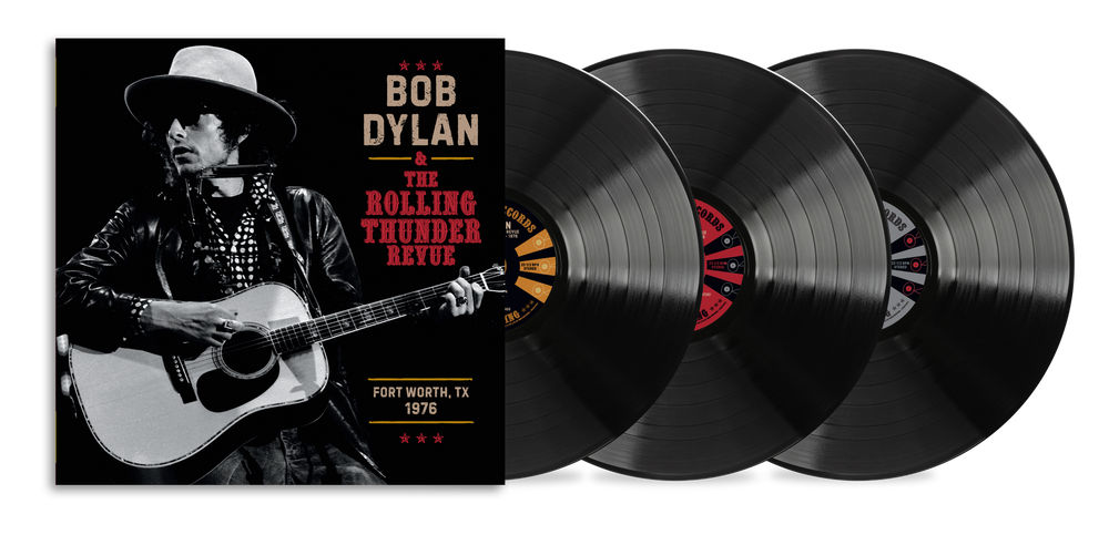 the album cover for Bob Dylan - The Rolling Thunder Revue 1976 (Fort Worth Texas, May 16th) [3 LP]