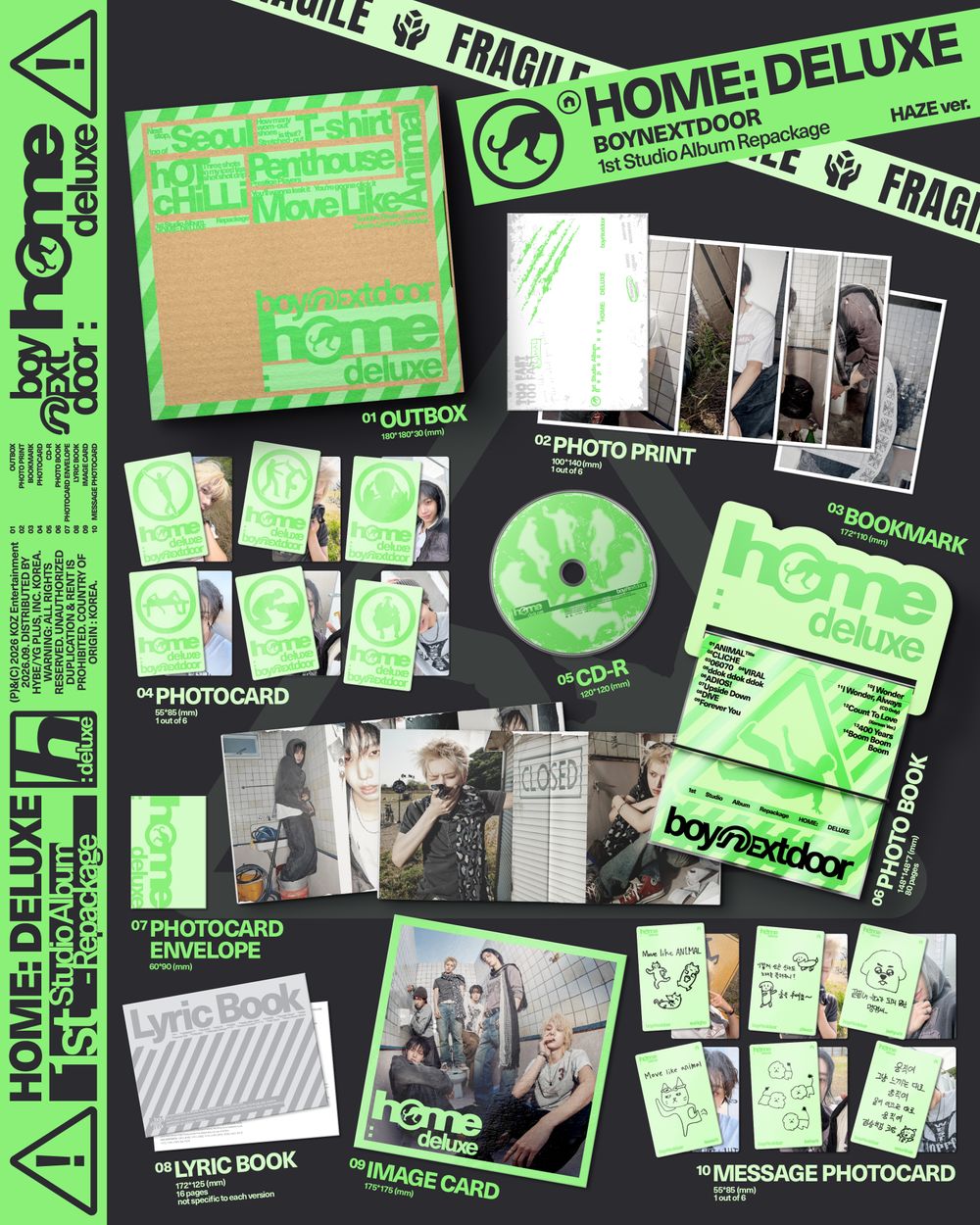 the album cover for BOYNEXTDOOR - HOME: DELUXE [HAZE Ver.]