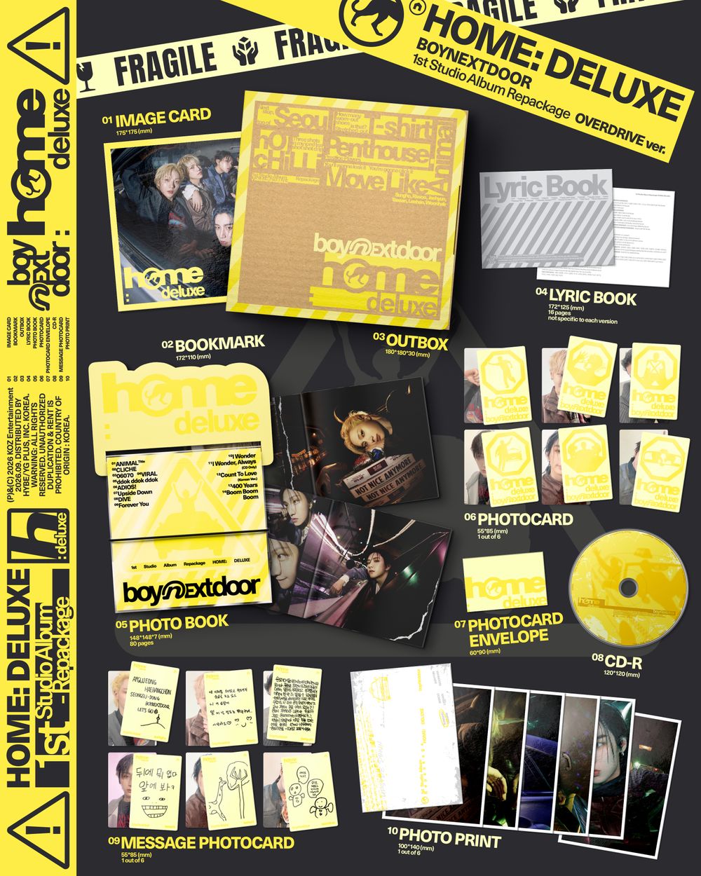 the album cover for BOYNEXTDOOR - HOME: DELUXE [OVERDRIVE Ver.]