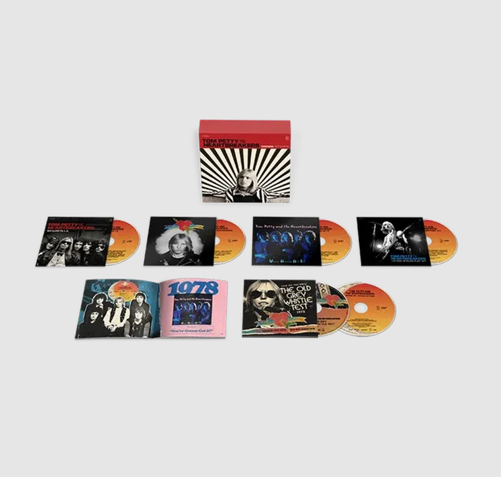 the album cover for Tom Petty And The Heartbreakers - Origins 1971-1978 [Box Set with DVD + Blu Ray Audio]