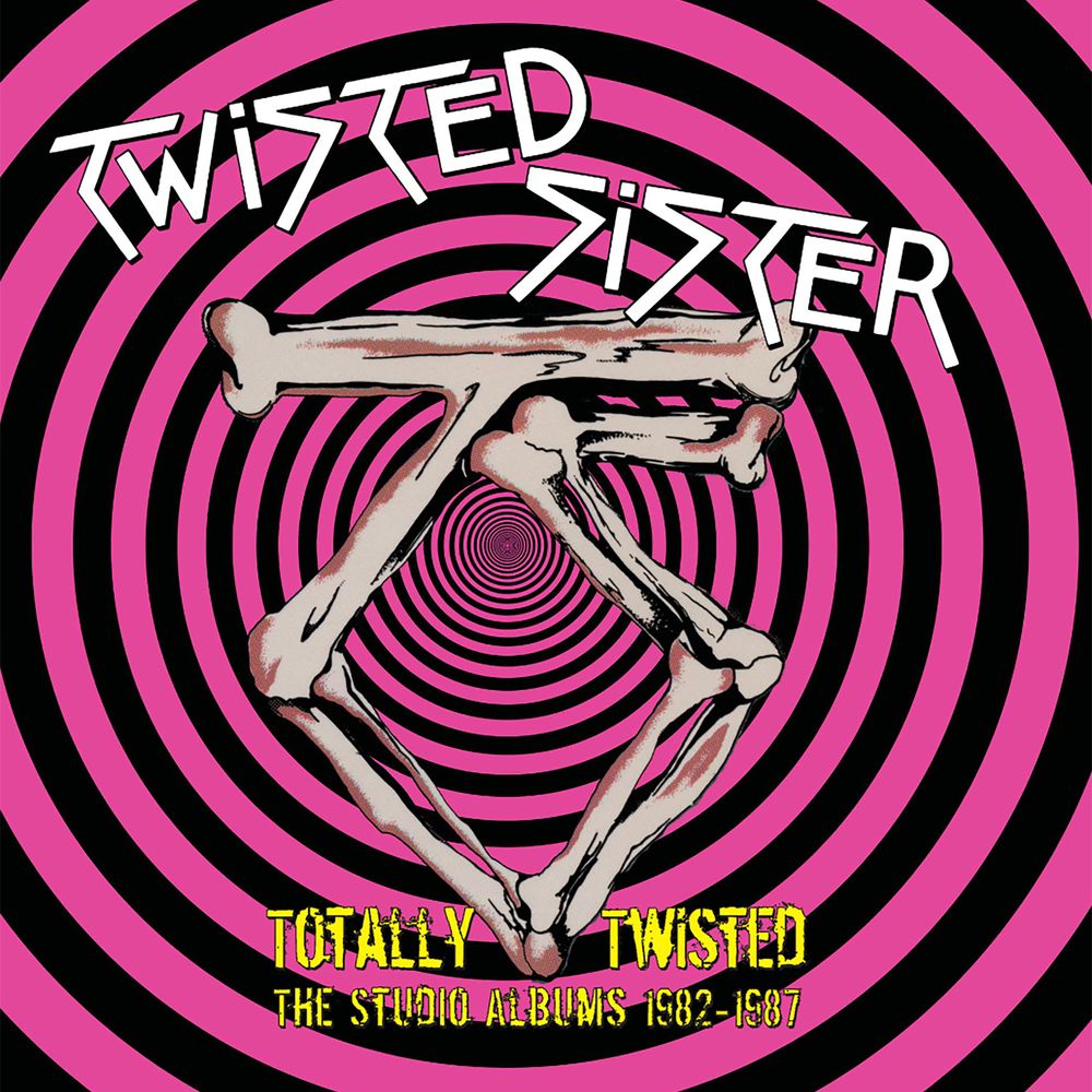 the album cover for Twisted Sister - Totally Twisted: The Studio Albums 1982-1987 [Multicolor 5LP Box Set]
