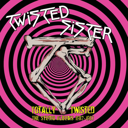 the album cover for Twisted Sister - Totally Twisted: The Studio Albums 1982-1987 [Multicolor 5LP Box Set]