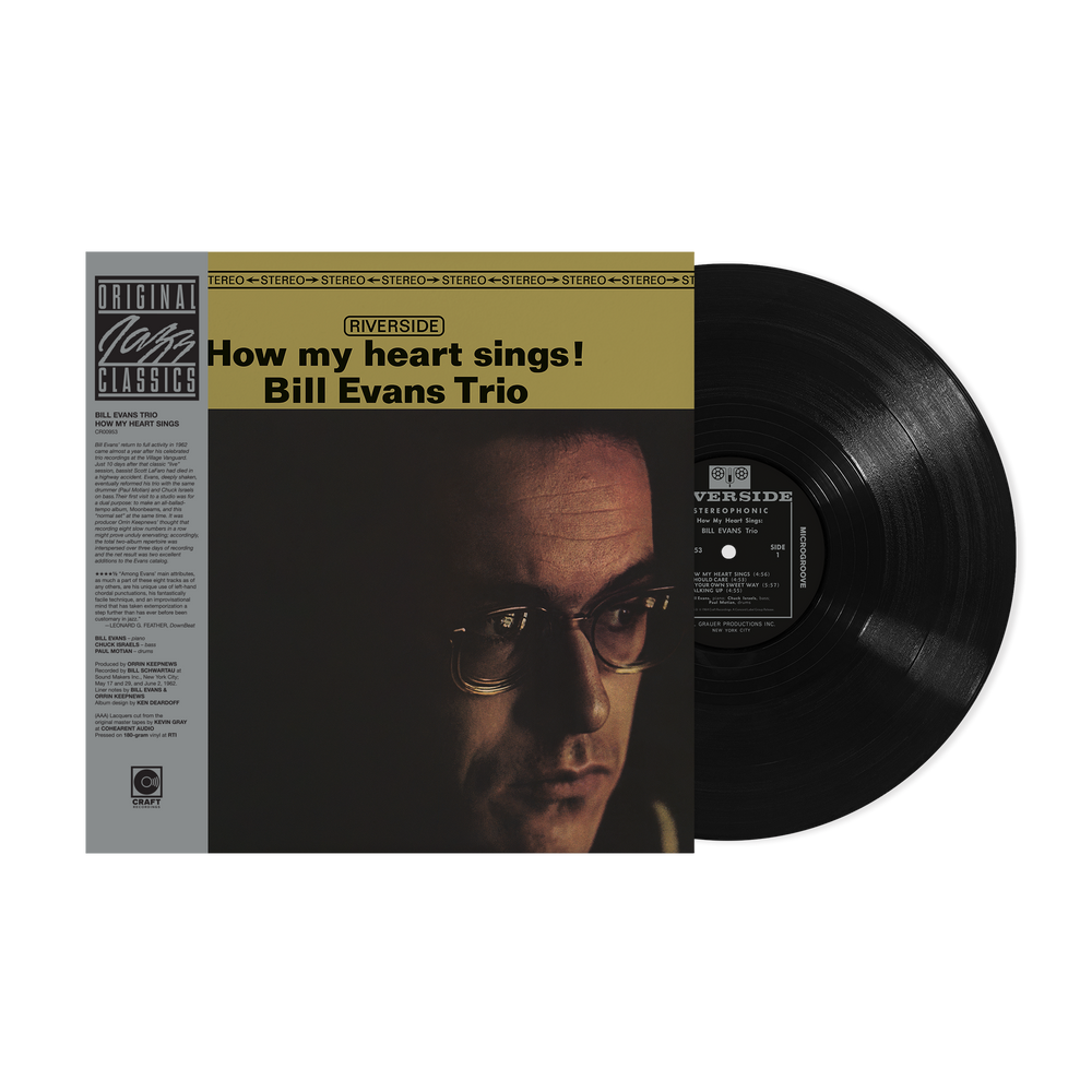 the album cover for Bill Trio Evans - How My Heart Sings - Original Jazz Classics Series [180g]