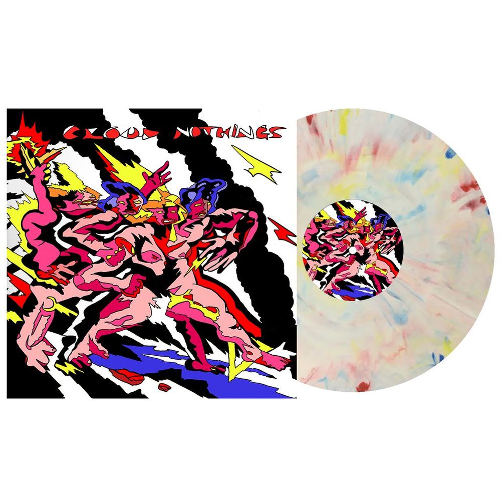 the album cover for Cloud Nothings - What Kind Of Hell Did You Survive? [Crayon Marble]