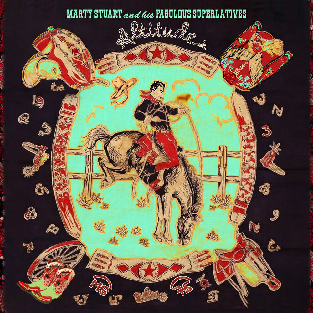 the album cover for Marty Stuart & His Fabulous Superlatives - Altitude [Indie Exclusive Limited Edition Transluscent Blue LP]