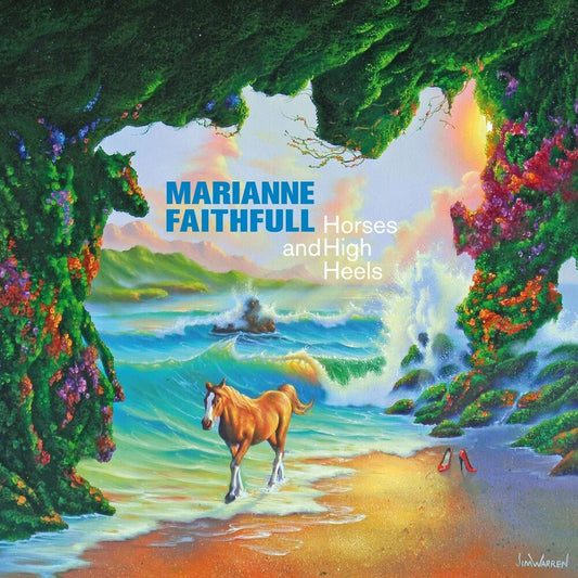 the album cover for Marianne Faithfull - Horses & High Heels - Yellow [Colored Vinyl] (Gate) [180 Gram]